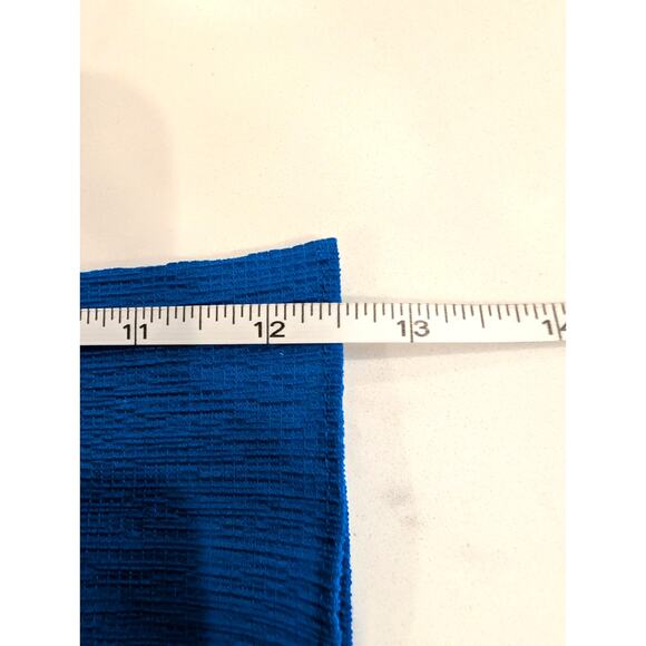 Michael Michael Kors Blue Smocked Hem Blouse Size P/L - Picture 6 of 6